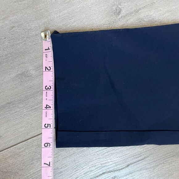 Theory Women's Slim Split Hem Pants, Navy, Size 8 office career - Picture 9 of 9